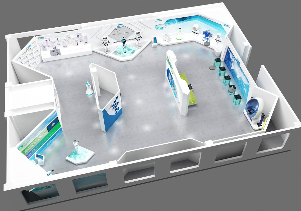 合肥機(jī)器人展廳裝修(圖1)