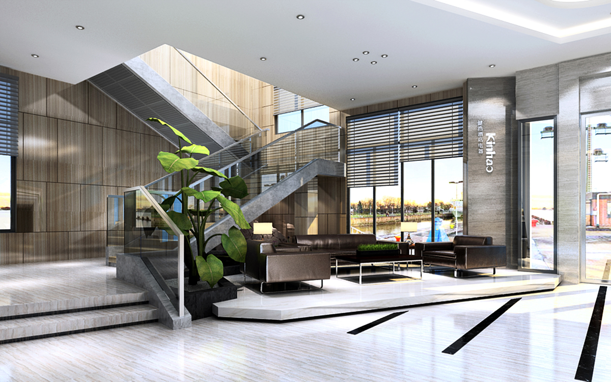 吳山健浩3000m2現(xiàn)代簡約辦公樓裝修項(xiàng)目(圖4)