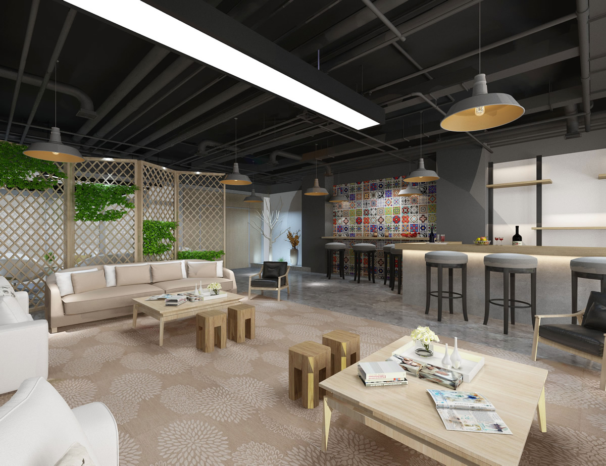 安徽國(guó)科2500平工業(yè)風(fēng)辦公空間裝修項(xiàng)目(圖3)