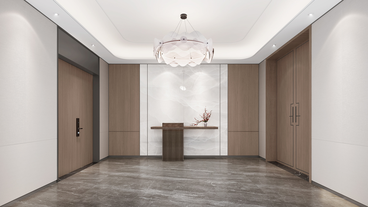 雷沃機械設(shè)備A區(qū)3000平新中式辦公樓裝修(圖1)