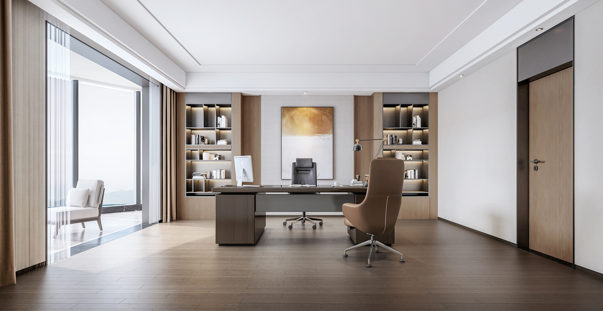 雷沃機械設(shè)備A區(qū)3000平新中式辦公樓裝修(圖4)