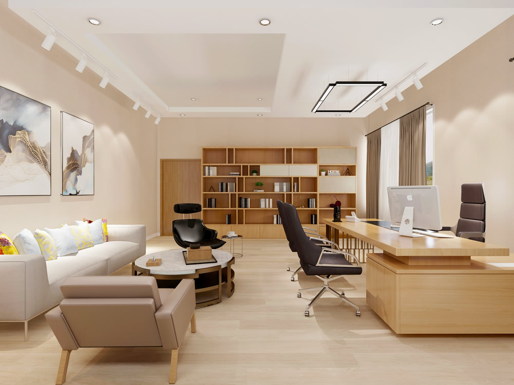 納圖電力2200m2簡約風辦公樓裝修設(shè)計項目(圖5)