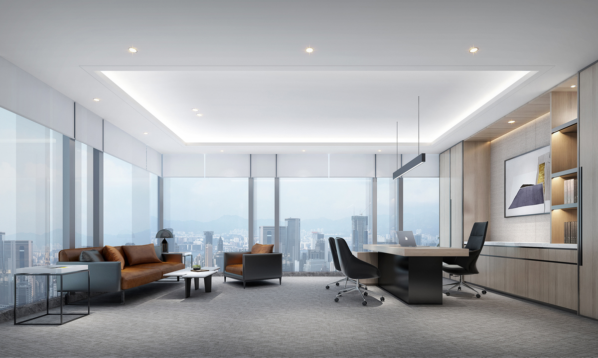 祥源廣場(chǎng)1000平方現(xiàn)代簡約風(fēng)辦公室裝修設(shè)計(jì)項(xiàng)目(圖4)