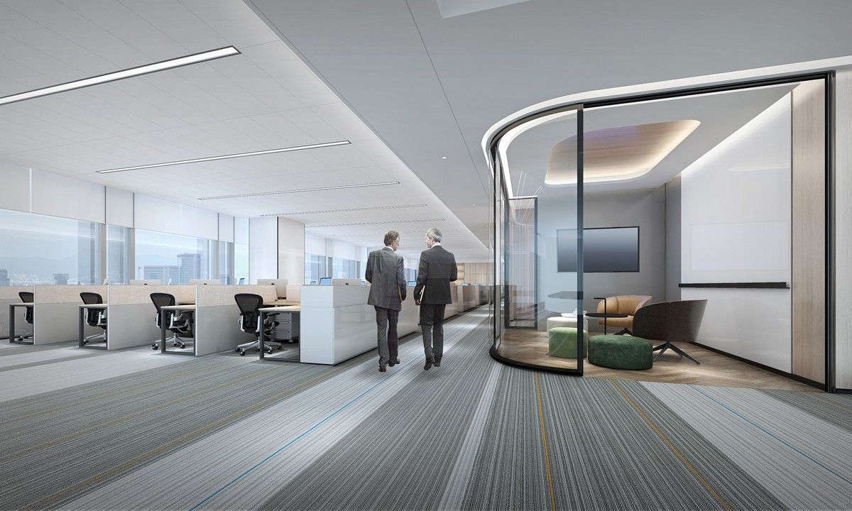 祥源廣場(chǎng)1000平方現(xiàn)代簡約風(fēng)辦公室裝修設(shè)計(jì)項(xiàng)目(圖2)