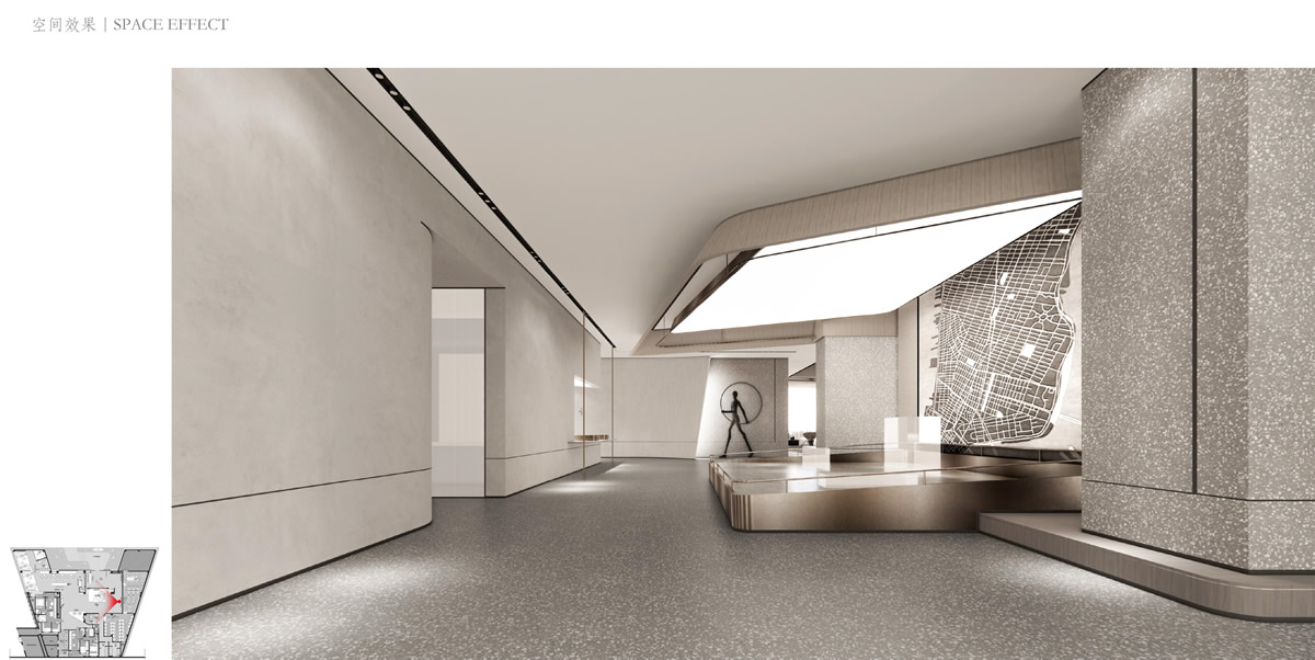 鄭州.旭輝空港時代售樓部現(xiàn)代簡約裝飾裝修工程(圖4)