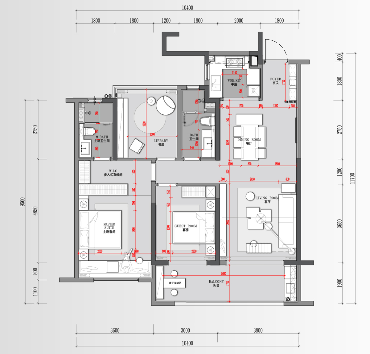 淮北.華松籣墅香汐高層C戶型現(xiàn)代簡約風(fēng)樣板間裝飾裝修項(xiàng)目(圖1)