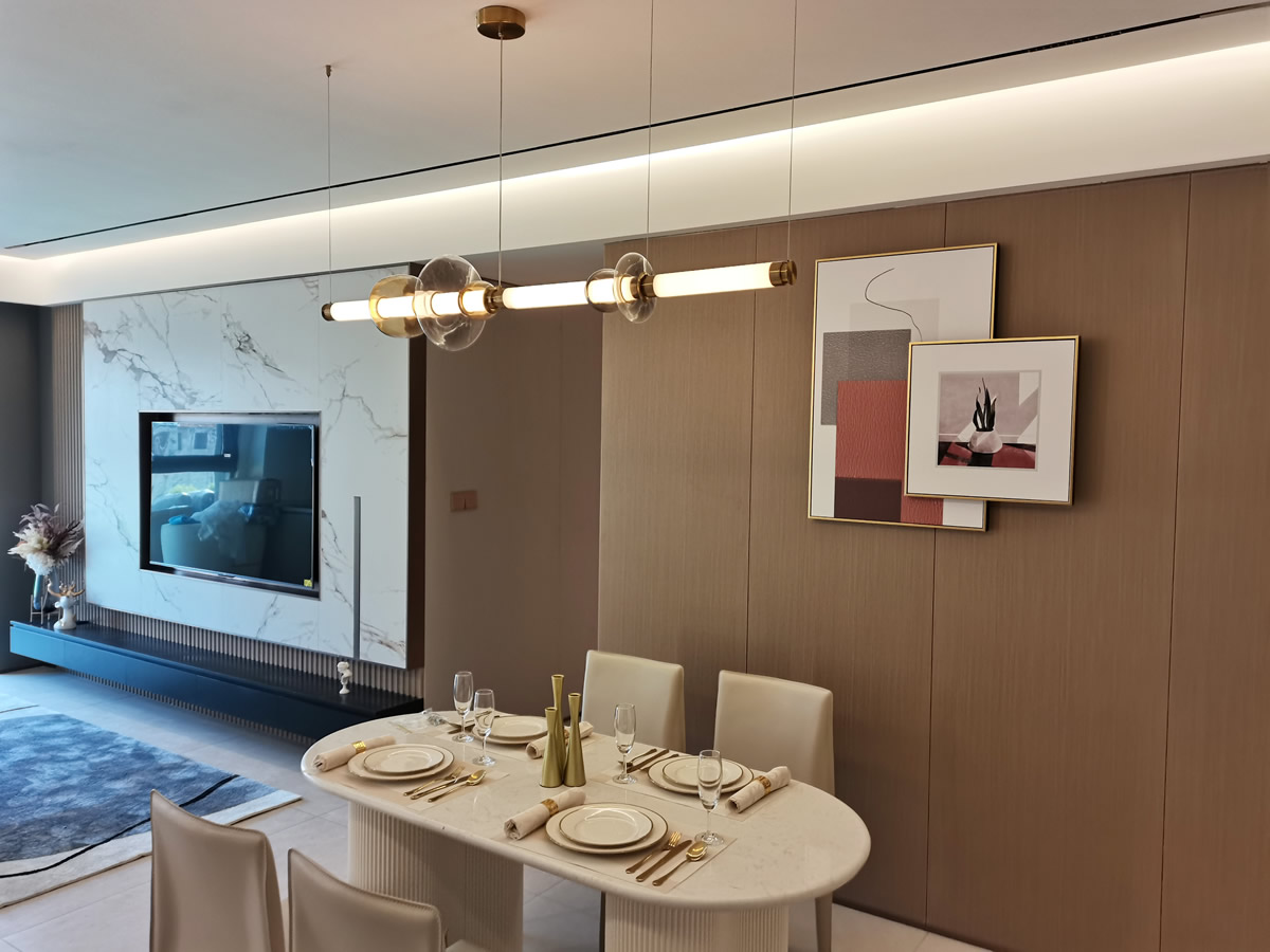 淮北.華松籣墅香汐高層C戶型現(xiàn)代簡約風(fēng)樣板間裝飾裝修項(xiàng)目(圖2)