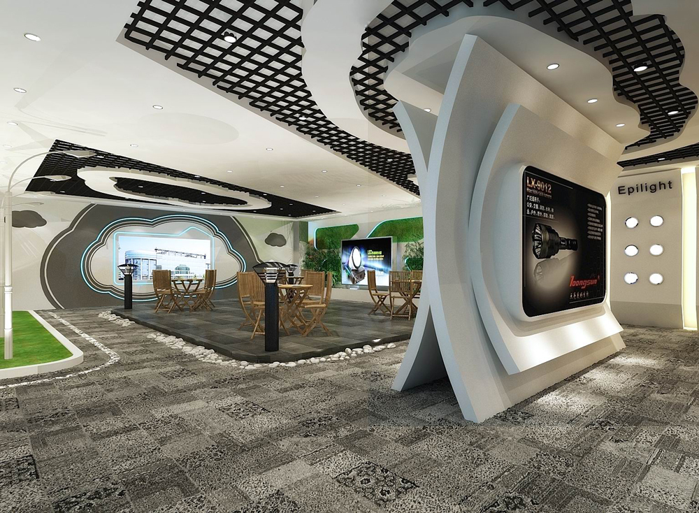 合肥彩紅藍光科技LED燈展廳裝修B方案(圖6)