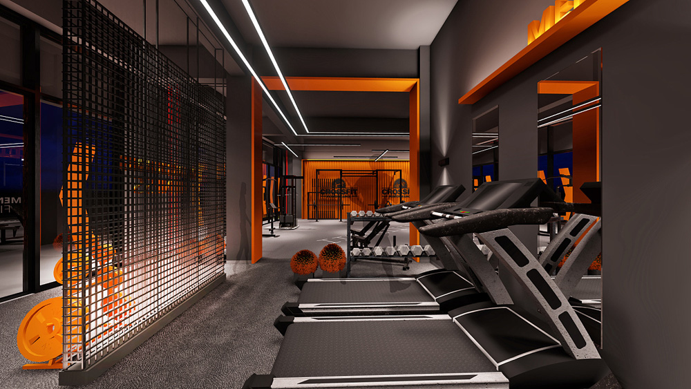 合肥2000平方啟動(dòng)鍵-健身房裝修(圖8)