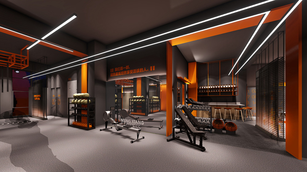 合肥2000平方啟動(dòng)鍵-健身房裝修(圖4)